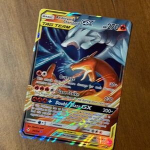 Reshiram & Charizard GX Pokémon Card